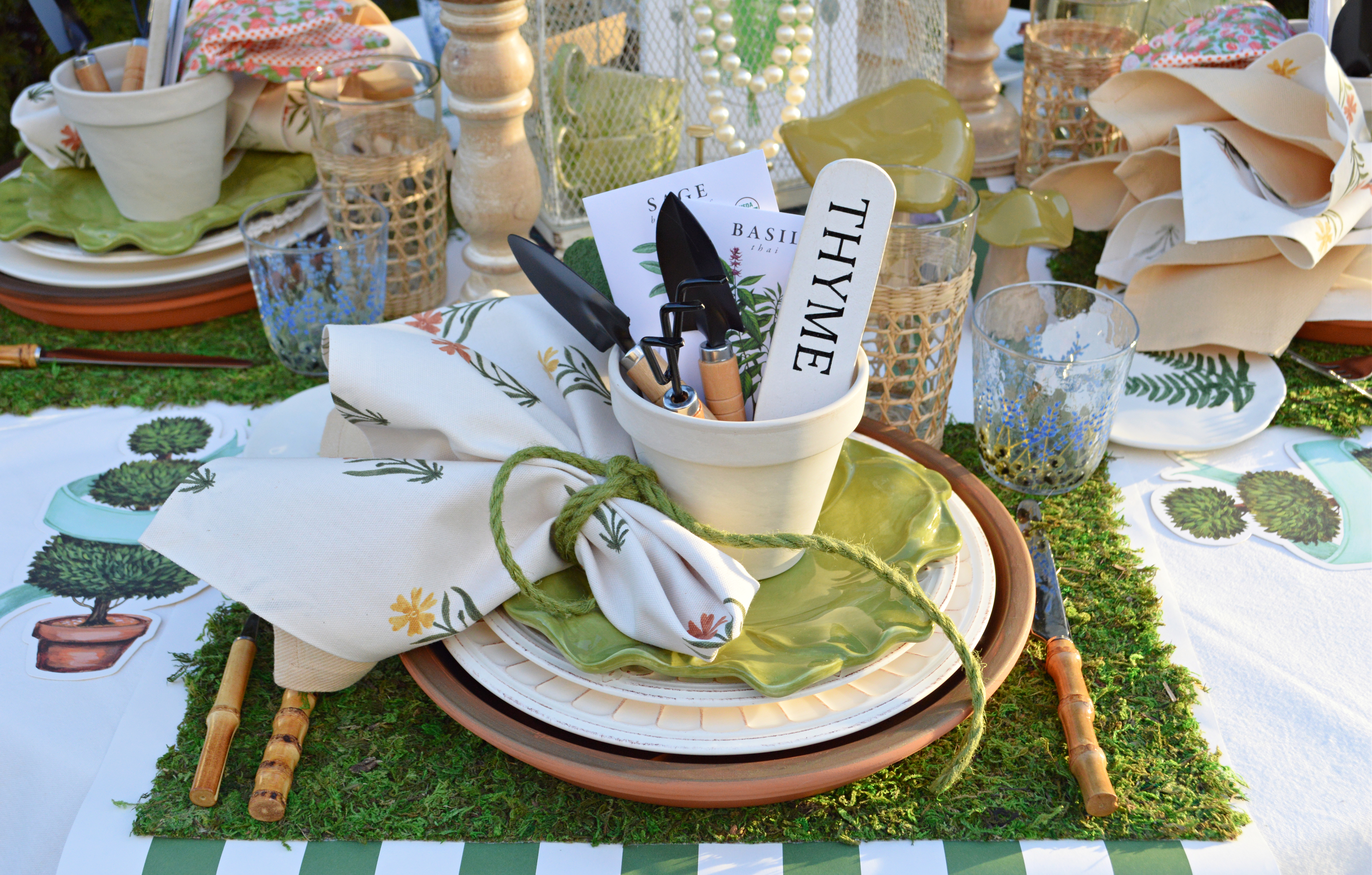 Whimsical Garden Moss Tablescape- B. Lovely Events