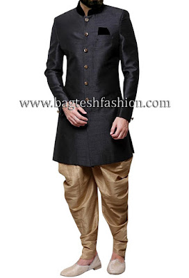 Engagement Grey Indo western Sherwani