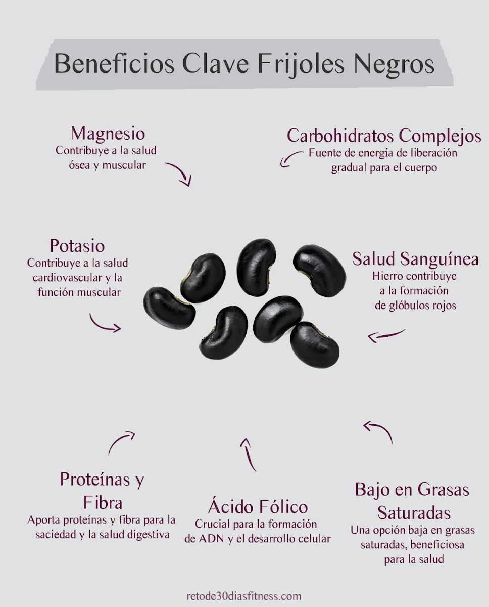 Infografía: Beneficios de los frijoles negros