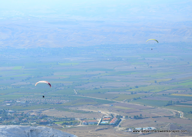 picturesque view of Pamukkale town