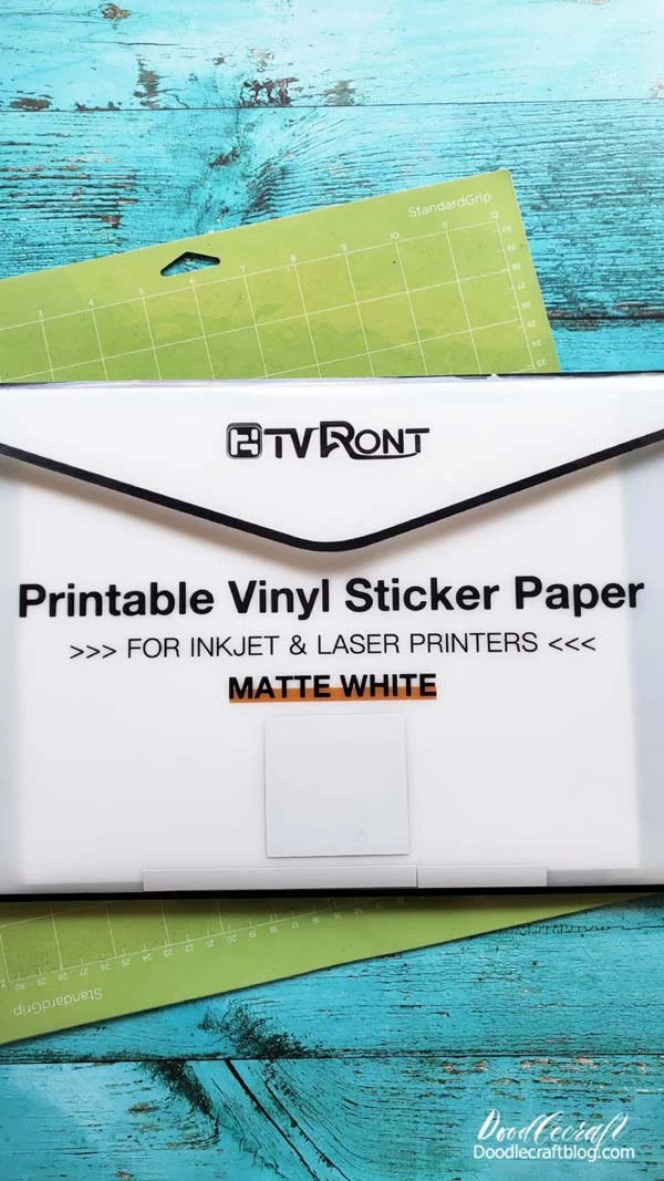 HTVRONT 12x50ft Matte White Permanent Vinyl for Cricut Machine