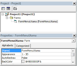 Membuat Project Baru Aplikasi Rental DVD VB 6.0