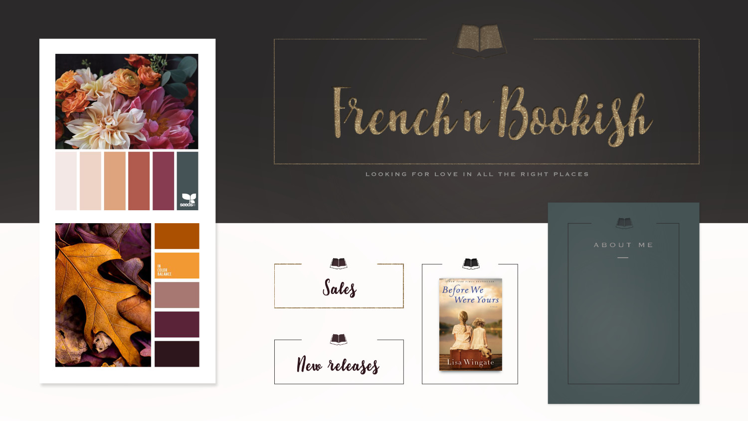 French 'n' Bookish - FlyBirdsBox Design