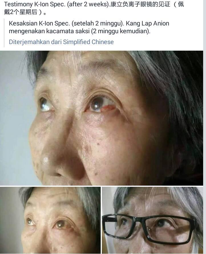 Kumpulan Testimone Kaca Mata  ion  spec  Produk K Link  Malaysia