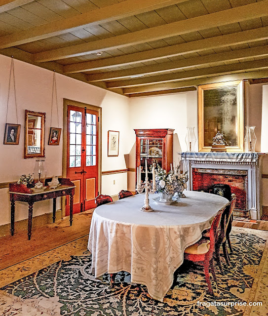 casa-grande da Laura Plantation, fazenda histórica da Luisiana, EUA