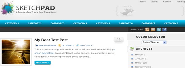 SketchPad Wordpress Theme