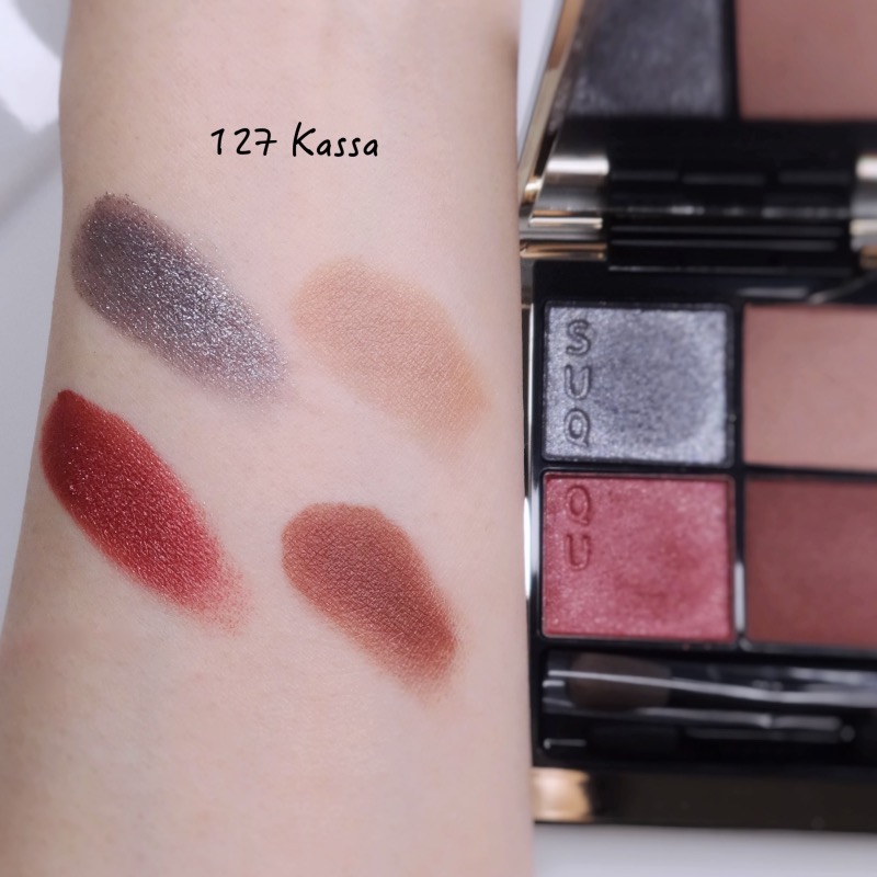 Suqqu AW 2023 Collection review, swatches, makeup look