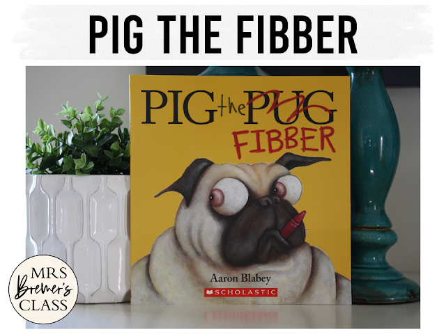 Pig the Fibber book study activities literacy unit with Common Core aligned companion activities for Kindergarten and First Grade