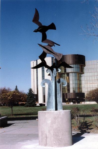 Birds In Flight Sculpture