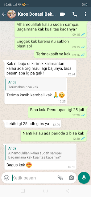 Testimoni Pelanggan Arto Konveksi