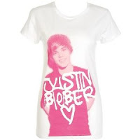 Pink Love Justin Bieber  T-Shirt