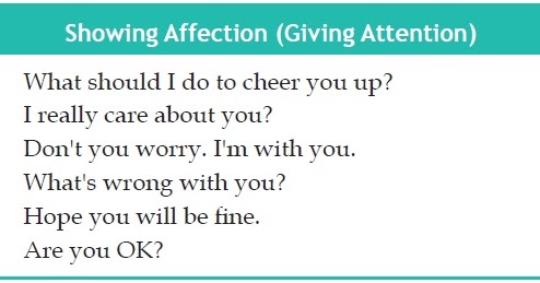 Showing Affection (Giving Attention) - Menunjukkan Rasa 