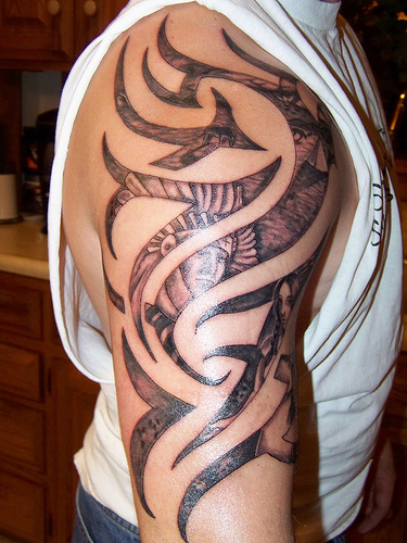 tribal tattoo sleeve