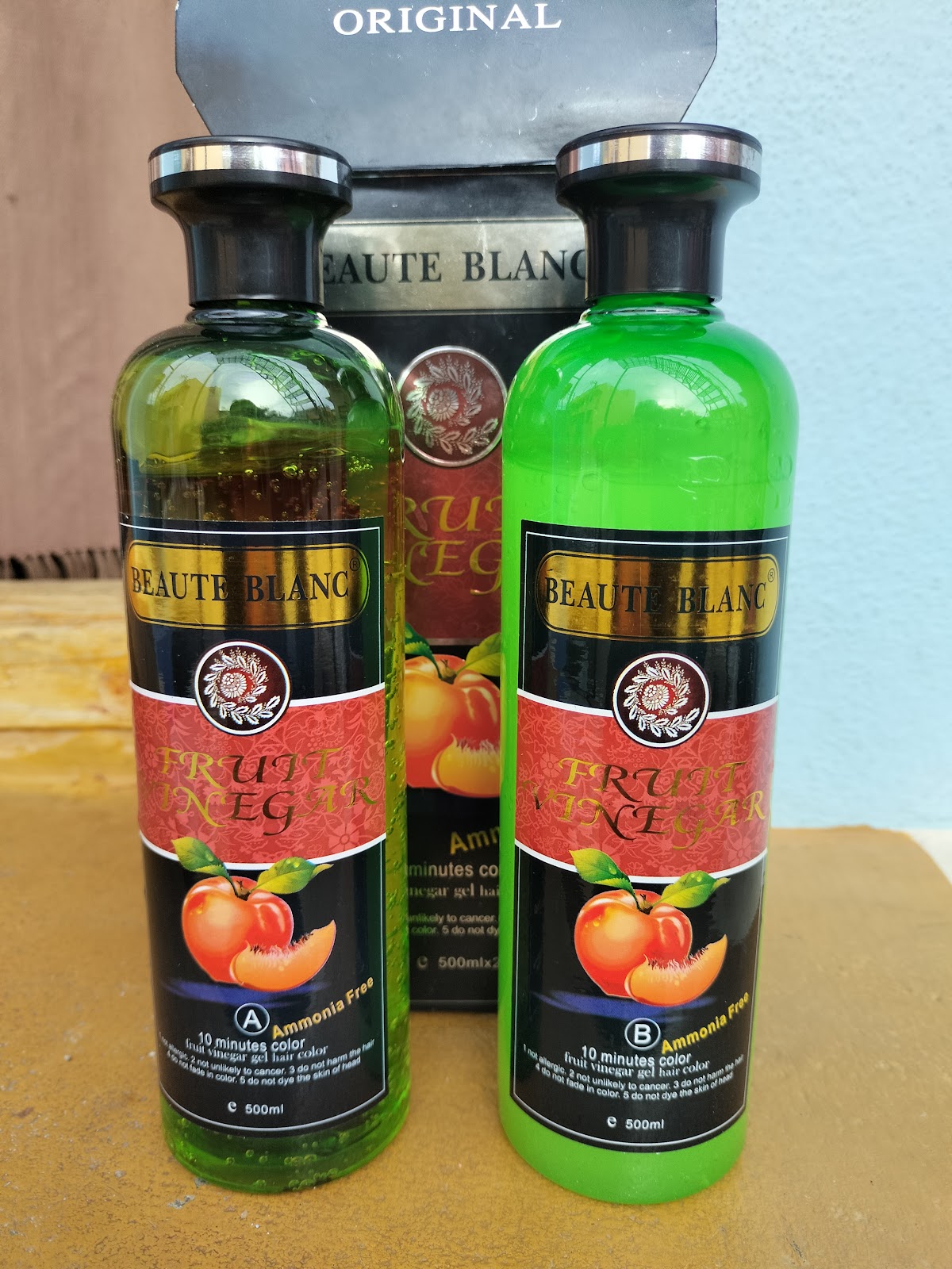 Fruit Vinegar Organical Natural Black Hair Colour - Aniairtcle