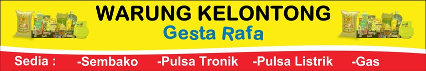 Contoh Banner Toko Kelontong Fontoh