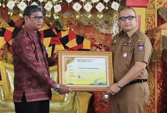 Lagi, Padang Terima BKN Award, Sekdako: Ini Apresiasi Terhadap Kinerja Pemko Padang, Terutama BKPSDM