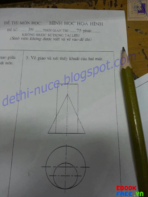 Đề Thi Hình Học Họa Hình 22