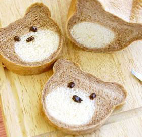 pane bicolore con orsetto 