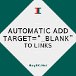 Tự động thêm target="_blank" vào link ngoài