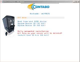 vnc access feature from contabo