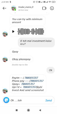 Exposed instagram Trading Scam