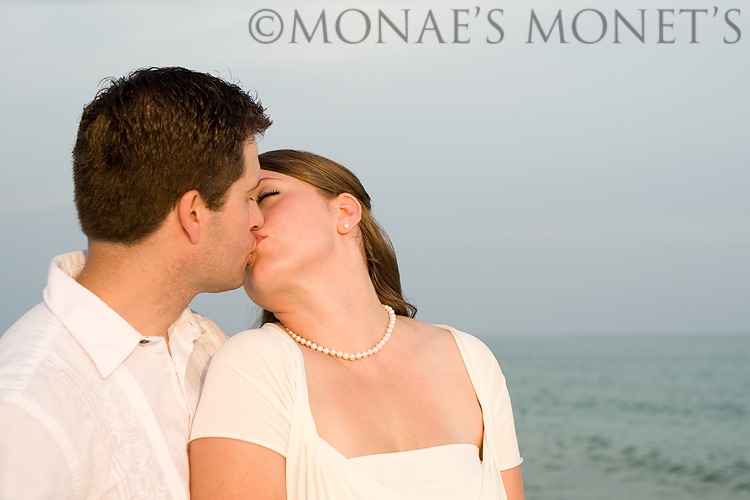 Kissing by beach blog