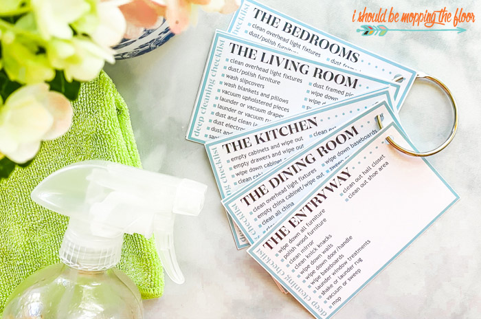 Free Printable Cleaning Cards