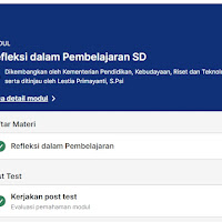 Kunci Jawaban Soal Modul 3 Refleksi dalam Pembelajaran SD