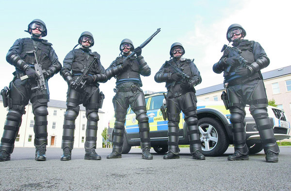 Garda Riot Squad use