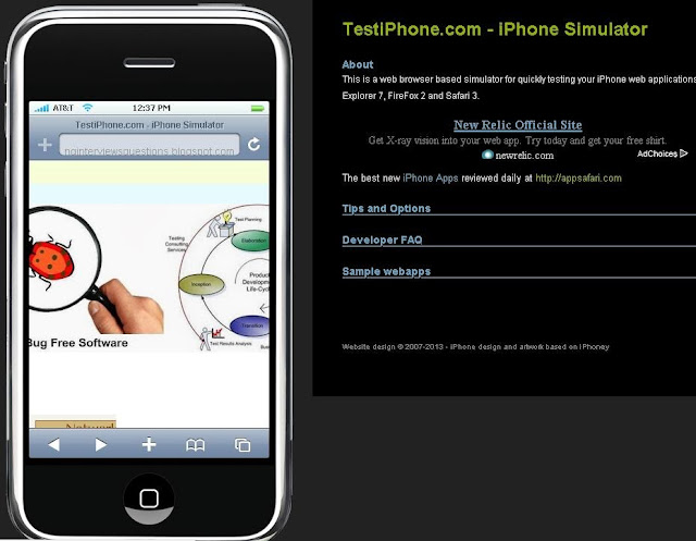Simulator for Testing iPhone Web Apps