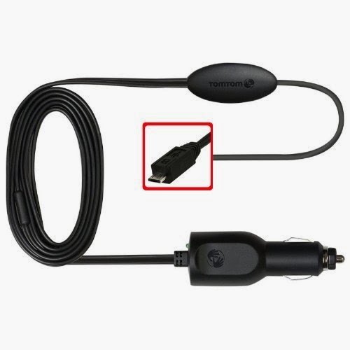  TOMTOM Micro USB Lifetime Free Live Traffic Receiver Car Charger Vehicle Power Cable Cord for TOM TOM VIA 1535 1525 1505 1500 1435 1425 1405 1400 T GPS Navigator (PN 4UUC5B, 4UUC.001.05B, 4UUC.003.05)