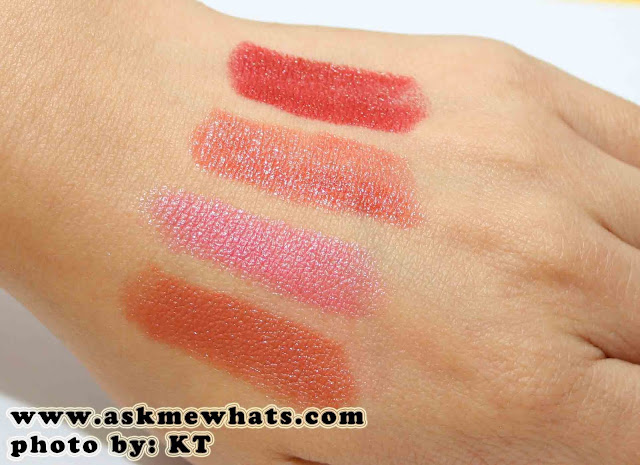 a photo of Maybelline ColorSensational Moisture Extreme Color swatches