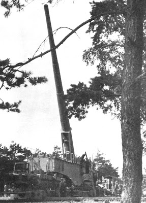 Cañón ferroviario Krupp K5 Leopold (Anzio Annie) railway gun Alemania Germany