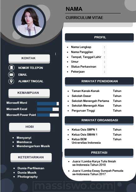 Contoh CV Menarik