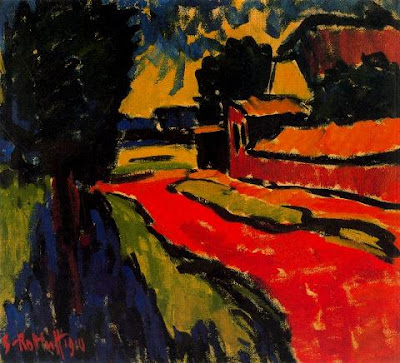 Al tombant del llogaret (Karl Schmidt-Rottluff)