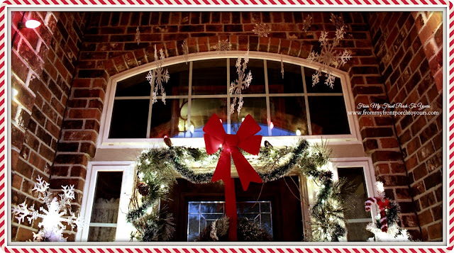 Snowflakes At Night-Christmas Front Porch-From My Front Porch To Yours