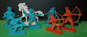 30mm Figures; Nigrin; Cowboy Horses; Cowboys; Cowboys & Indians; Cowboys and Indians; Female With Papoose; Foot Indians; Hong Kong; Jean Höffler; Jean Originals; Made In Germany; De Gruyter; Mounted Natives; Small Scale World; smallscaleworld.blogspot.com; Stage Coach; Swoppet; Eri; Wagon Horse; Wild West; Wundertüten; Reindorf; Marx; Korona