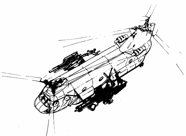 CH-47 Chinook with howitzers