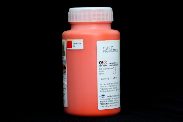 fevicryl fabric colour vermilion 24