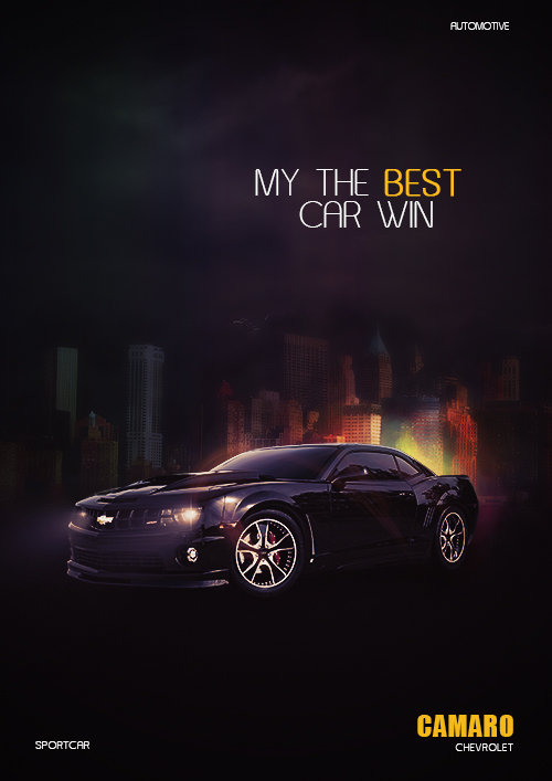 Create A Creative Camaro Poster In Photoshop