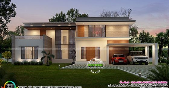Most modern  Kerala  home  Kerala  home  design  and floor plans 