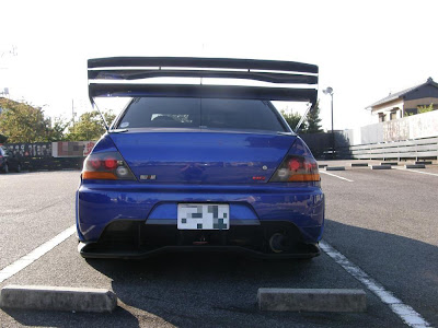 Double Wing on Lancer Evo IX