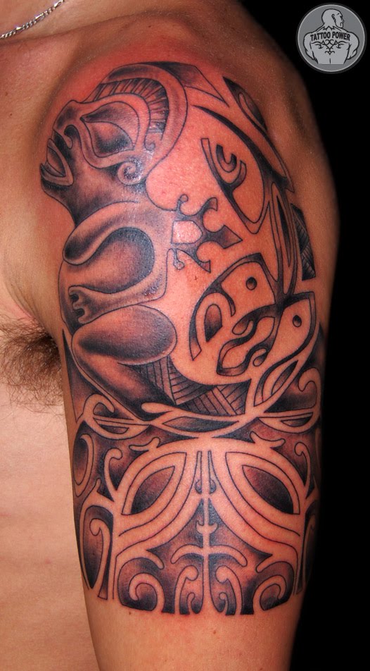 tattoo braço maori polynesian kirituhi by Tatuagem Polinésia - Tattoo Maori