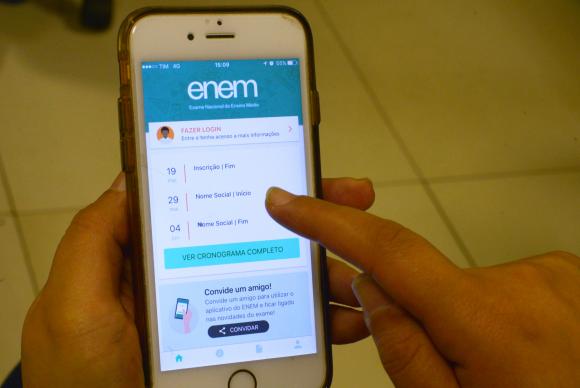 Estudantes já podem baixar o aplicativo do Enem