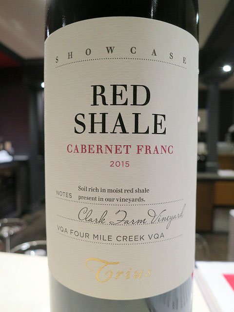 Trius Showcase Red Shale Cabernet Franc 2015 (90+ pts)