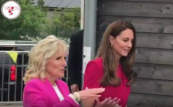 Kate Middleton meets Jill Biden in Cornwall