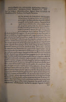 A page of printed text with space left in the margins and for a large initial which has not been added.