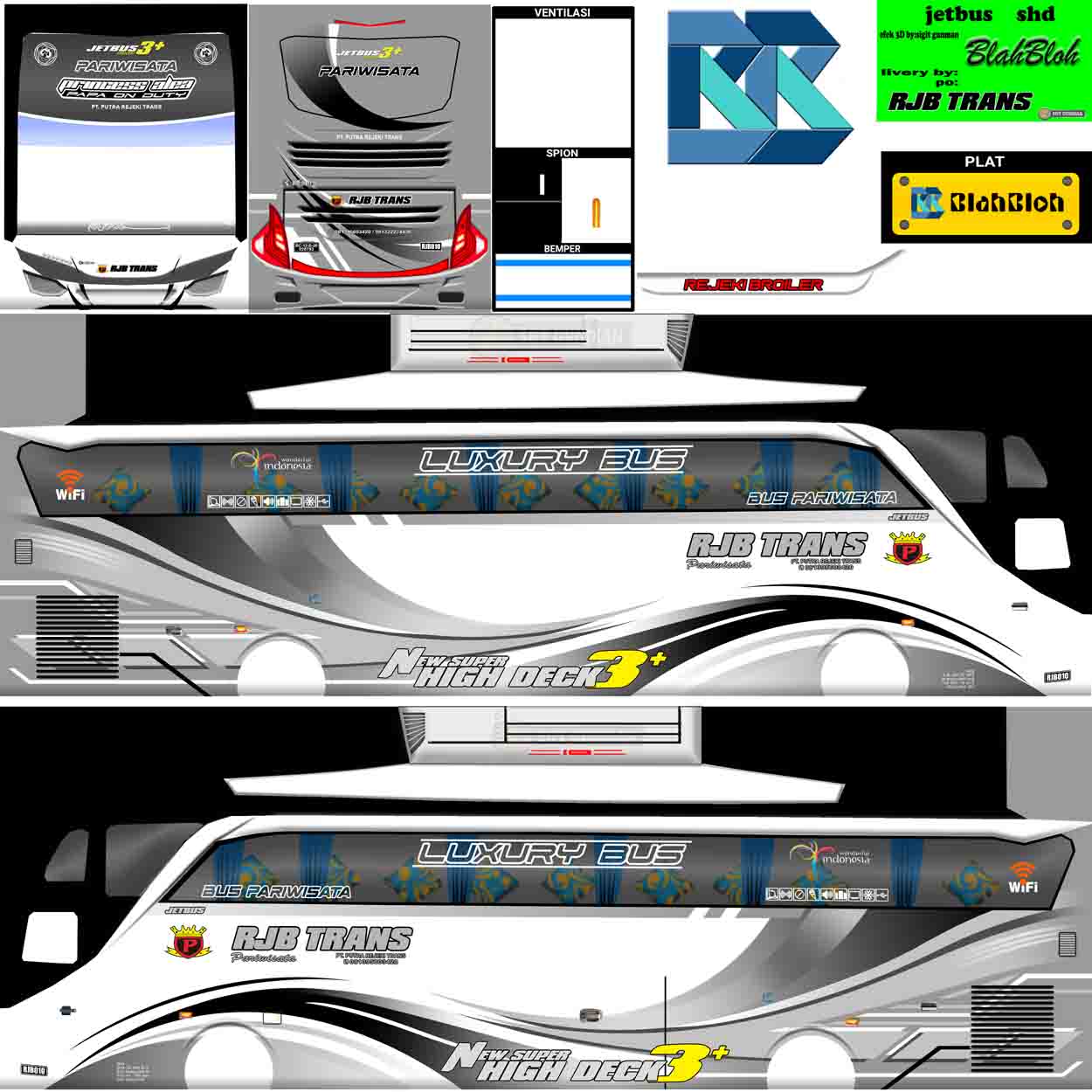 template bussid rjb trans