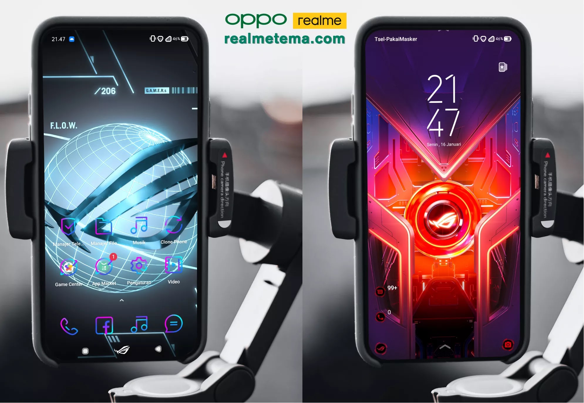 Tema ASUS ROG Phone Ultimate for Oppo & realme