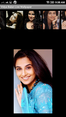 Vidya Balan 3D live Wallpaper For Android Mobile Phone